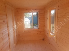 Баня из бруса 6×4 с террасой (Б-5), 24 м²