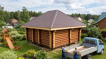 Баня 7×7, 49 м²