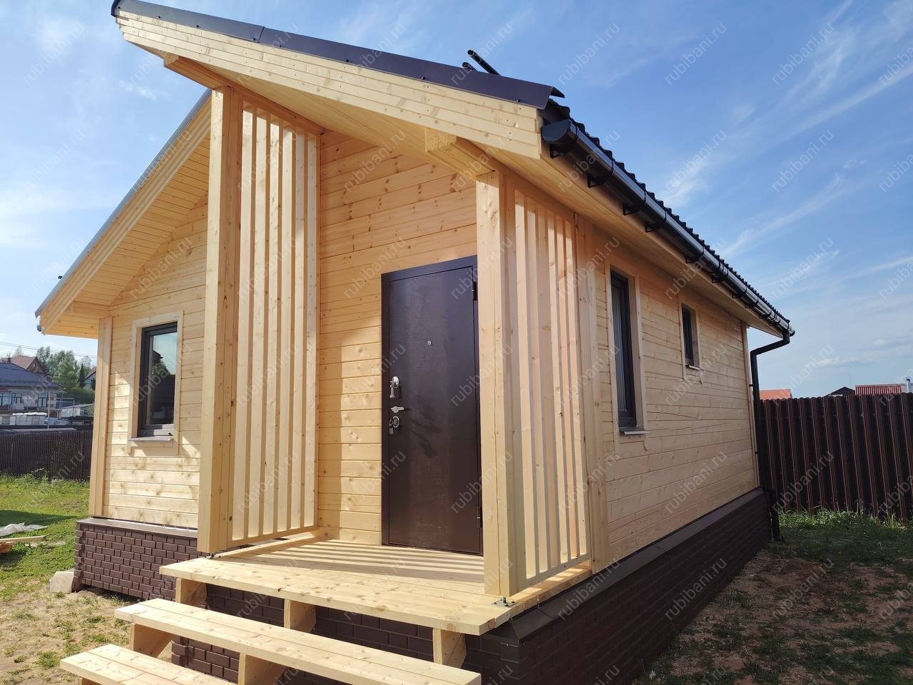 Баня из бруса 6х6 Проект Б-153 — фото 1 Баня из бруса 6х6 Проект Б-153 — фото 1