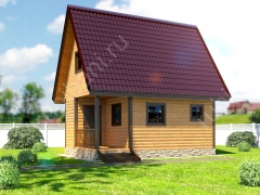 Баня 4 на 6 с комнатой отдыха 24 м²