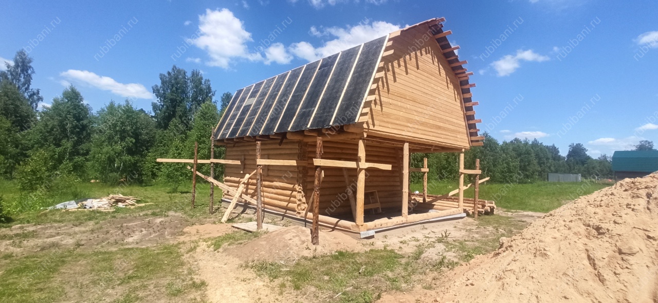 Дом- баня 6 на 6 под усадку — фото 2 Дом- баня 6 на 6 под усадку — фото 2