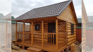 Баня 4×3 с террасой, 20 м²