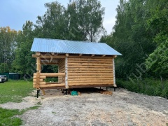 Баня 5 на 5 с беседкой 35 м²