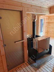 Баня из бруса 6×6 (Б-153), 36 м²