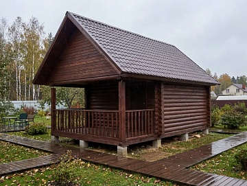 Баня 4×3 с террасой, 20 м²