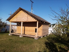 Баня 6×4 с террасой, 36 м²