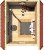 Дом-баня 6×7, 42 м²
