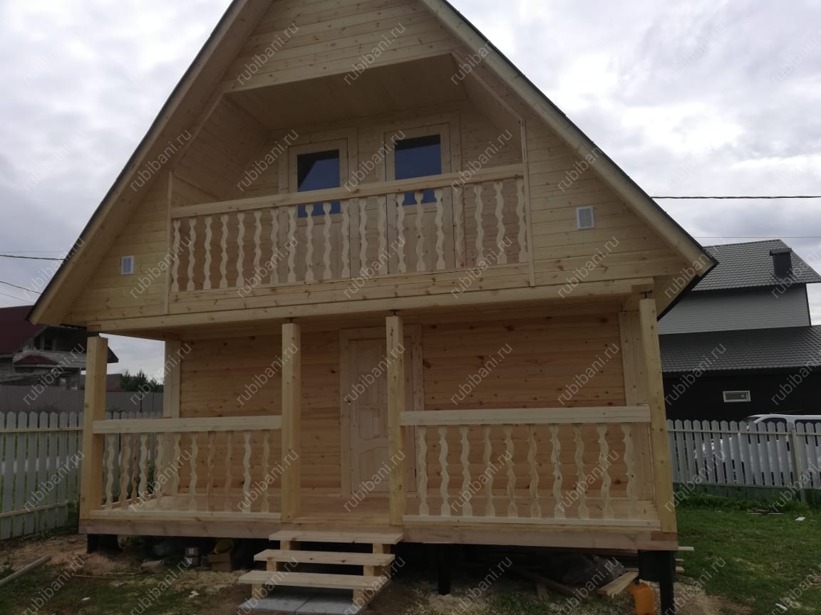 Брус 6 на 4 с террасой и мансардой — фото 5 Брус 6 на 4 с террасой и мансардой — фото 5