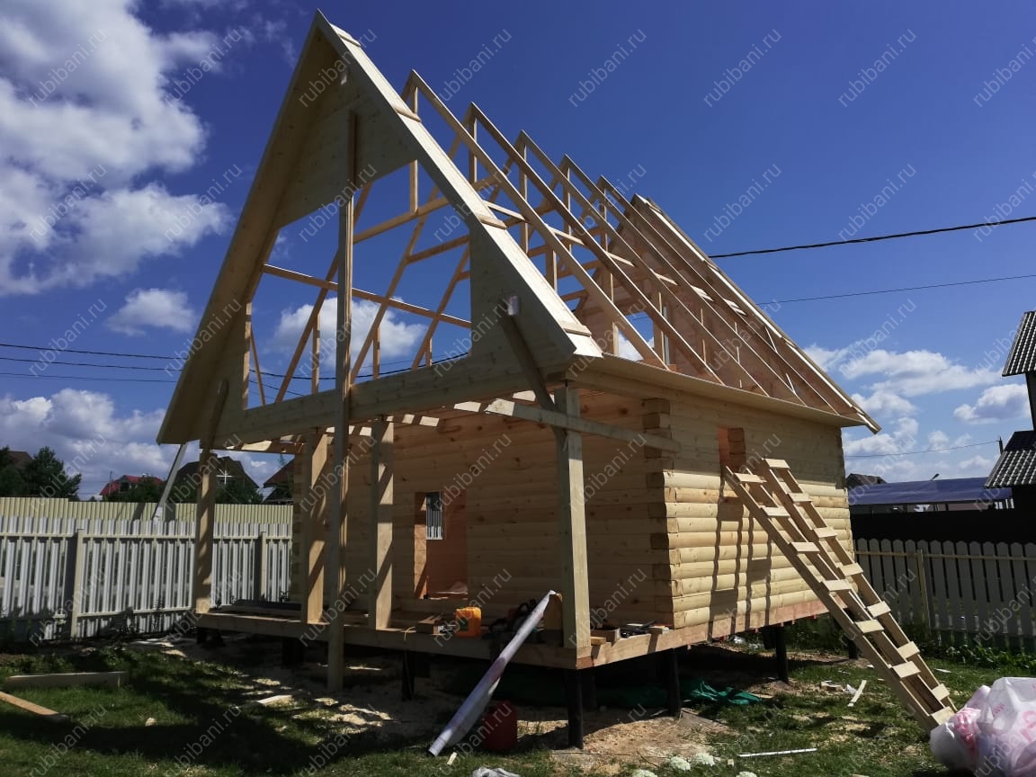 Брус 6 на 4 с террасой и мансардой — фото 9 Брус 6 на 4 с террасой и мансардой — фото 9