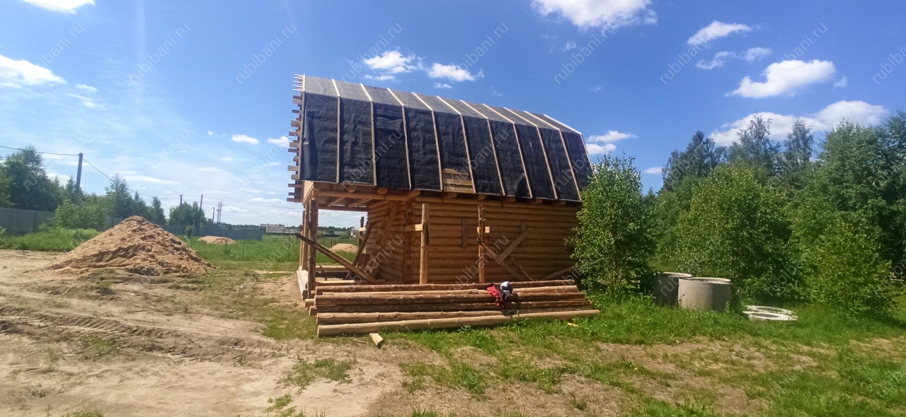 Дом- баня 6 на 6 под усадку — фото 3 Дом- баня 6 на 6 под усадку — фото 3