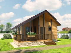 Баня из бруса 7,5х7,5 (Б-65)