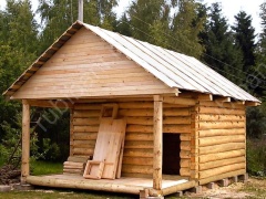 Баня 5×4 с террасой, 30 м²
