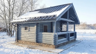 Баня 5×3 с террасой, 15 м²
