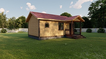 Баня из бруса 5×7.5 (Б86), 37 м²