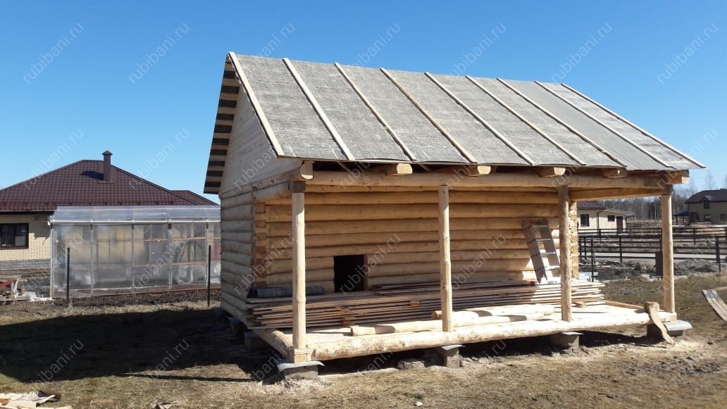 Дом с террасой, сруб в лапу — фото 3 Дом с террасой, сруб в лапу — фото 3