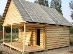 Баня 5×3 с террасой, 25 м²